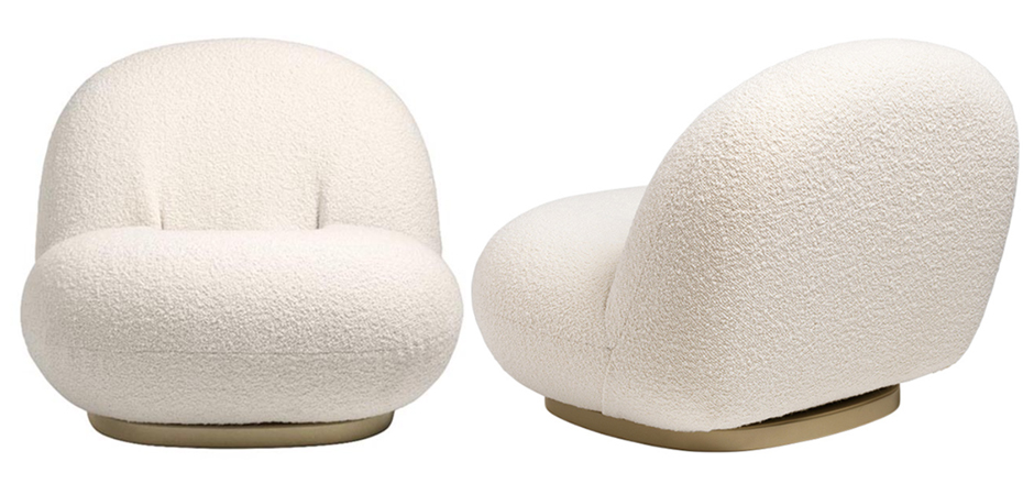 Кресло Pacha lounge chair ivory Кресло Pacha lounge chair ivory - Loft-Concept