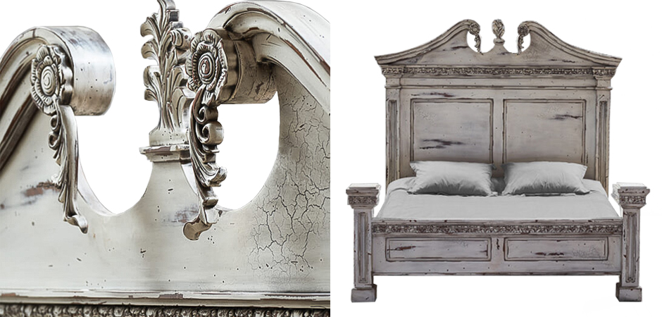 Кровать Gothic Style Bed White Кровать Gothic Style Bed White - Loft-Concept