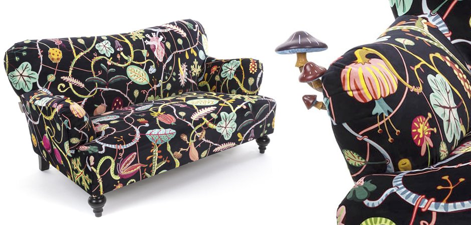 Диван Seletti Botanical Diva Sofa Black Диван Seletti Botanical Diva Sofa Black - Loft-Concept