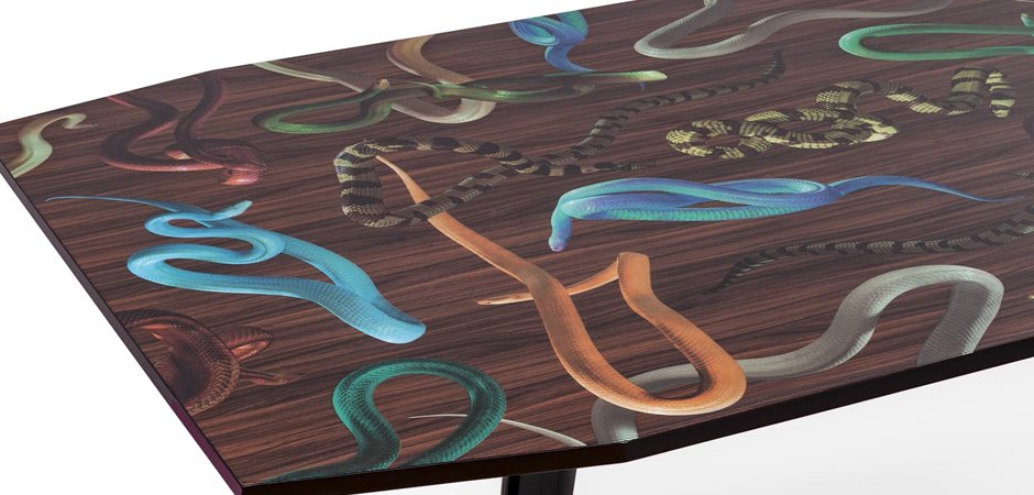 Обеденный стол Seletti Table Snakes On Wood Обеденный стол Seletti Table Snakes On Wood - Loft-Concept