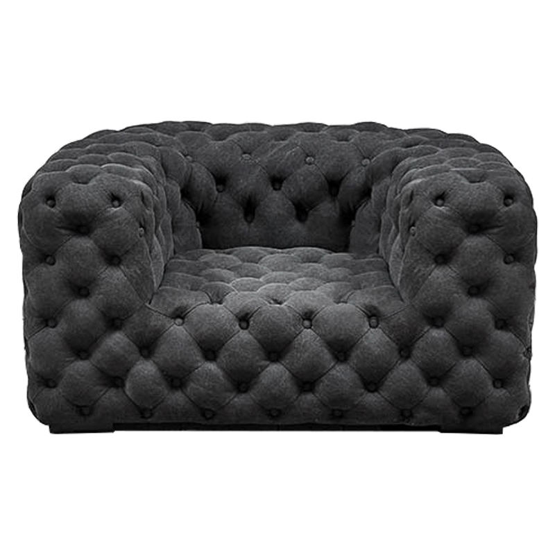 Кресло Soho Tufted Graphite Armchair Графит Кресло Soho Tufted Graphite Armchair