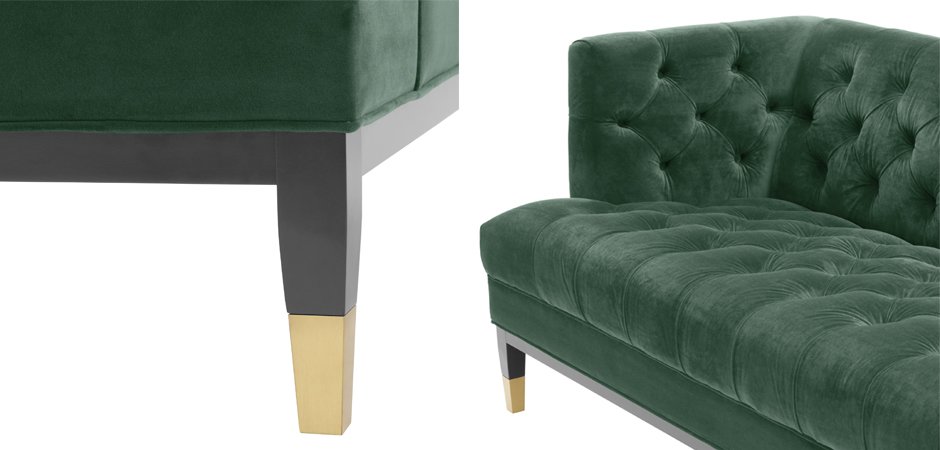 Диван Eichholtz Sofa Castelle dark green Диван Eichholtz Sofa Castelle dark green - Loft-Concept