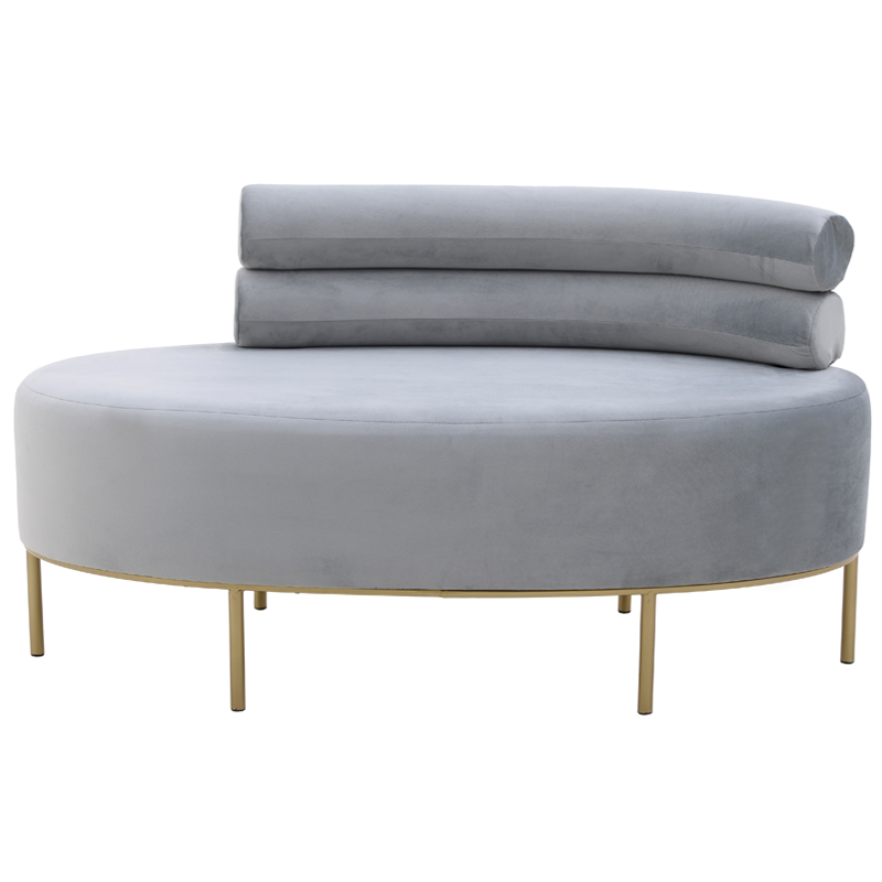 Кушетка Fening Lounge Gray Светло-серый Золотой Кушетка Fening Lounge Gray