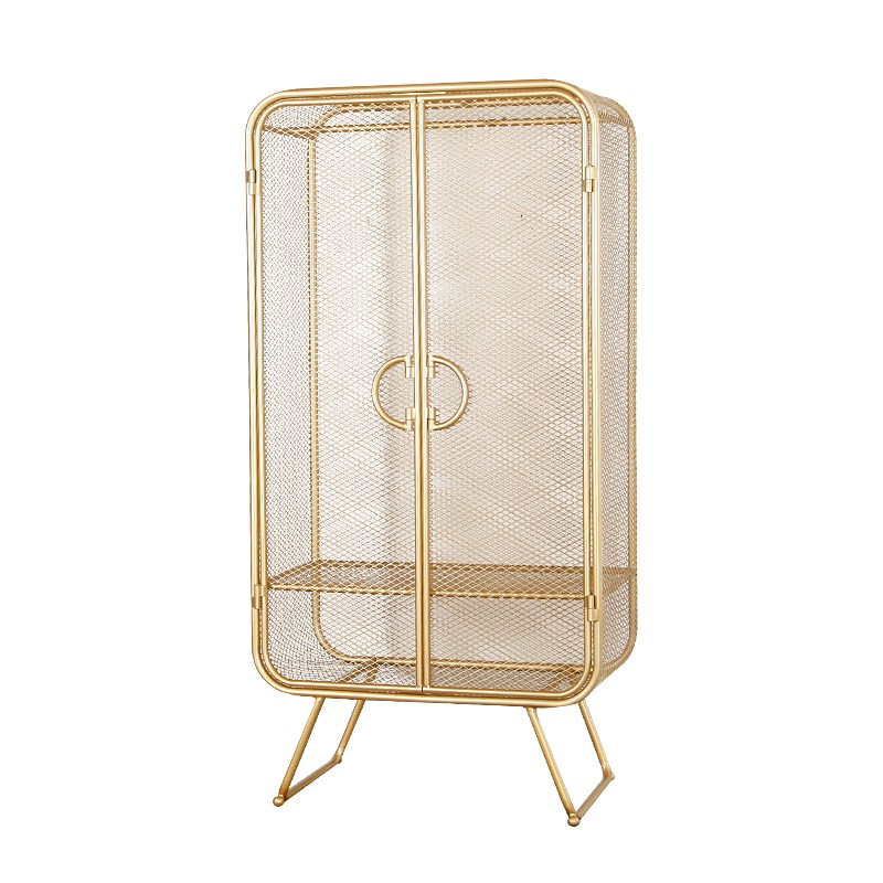 Шкаф Rhombic Grid Wardrobe Gold Золотой Шкаф Rhombic Grid Wardrobe Gold