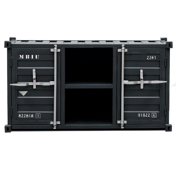 ТВ тумба Loft TV Sea container черный металл ТВ тумба Loft TV Sea container черный металл
