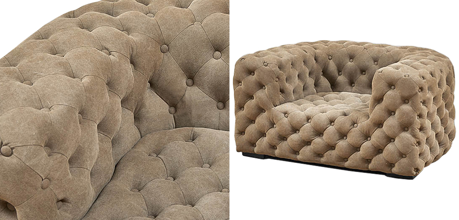 Кресло Soho Tufted Beige Armchair Кресло Soho Tufted Beige Armchair - Loft-Concept