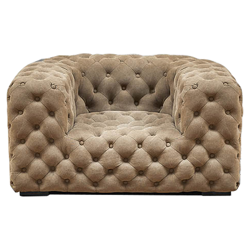 Кресло Soho Tufted Beige Armchair Бежевый Кресло Soho Tufted Beige Armchair