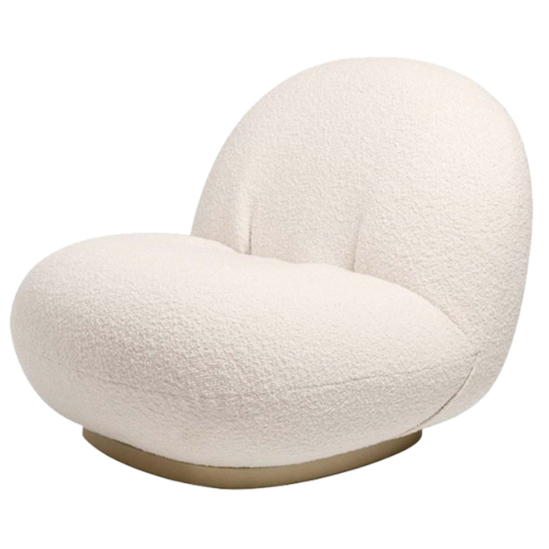 Кресло Pacha lounge chair ivory Молочный Кресло Pacha lounge chair ivory