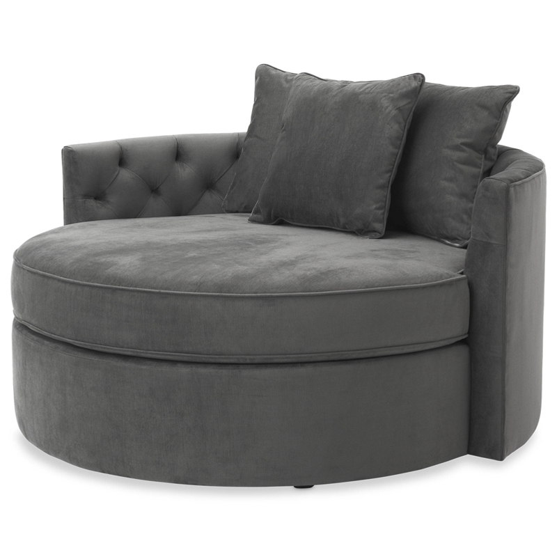 Диван Eichholtz Sofa Carlita Granite grey Серый Диван Eichholtz Sofa Carlita Granite grey