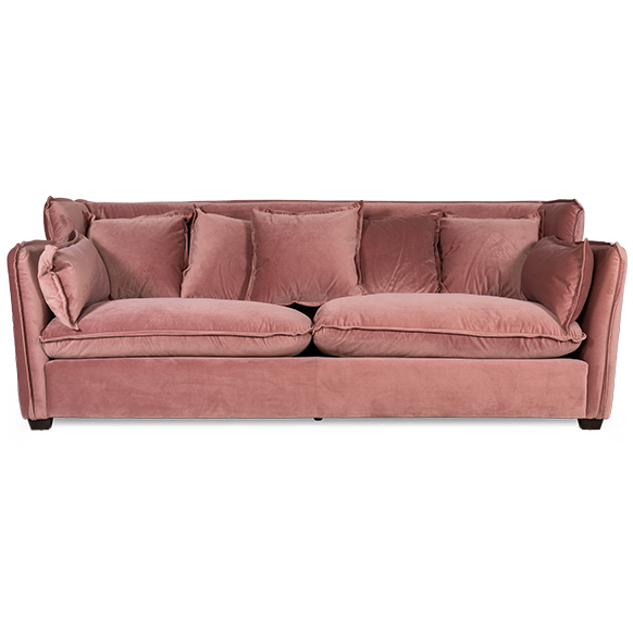 Диван Velwish rose Розовый пастельный Диван Velwish rose