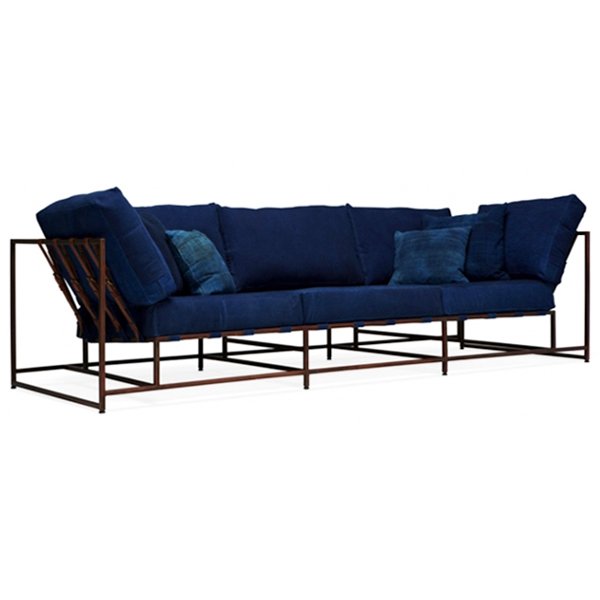 Диван Kenn X Miller sofa Indigo and copper denim Индиго Диван Kenn X Miller sofa Indigo and copper denim