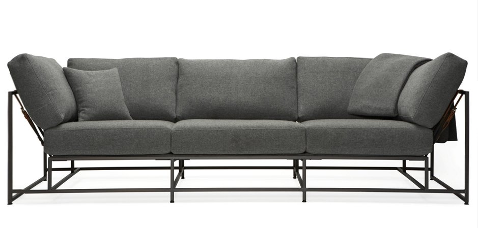 Диван Grey Wool Sofa Диван Grey Wool Sofa - Loft-Concept