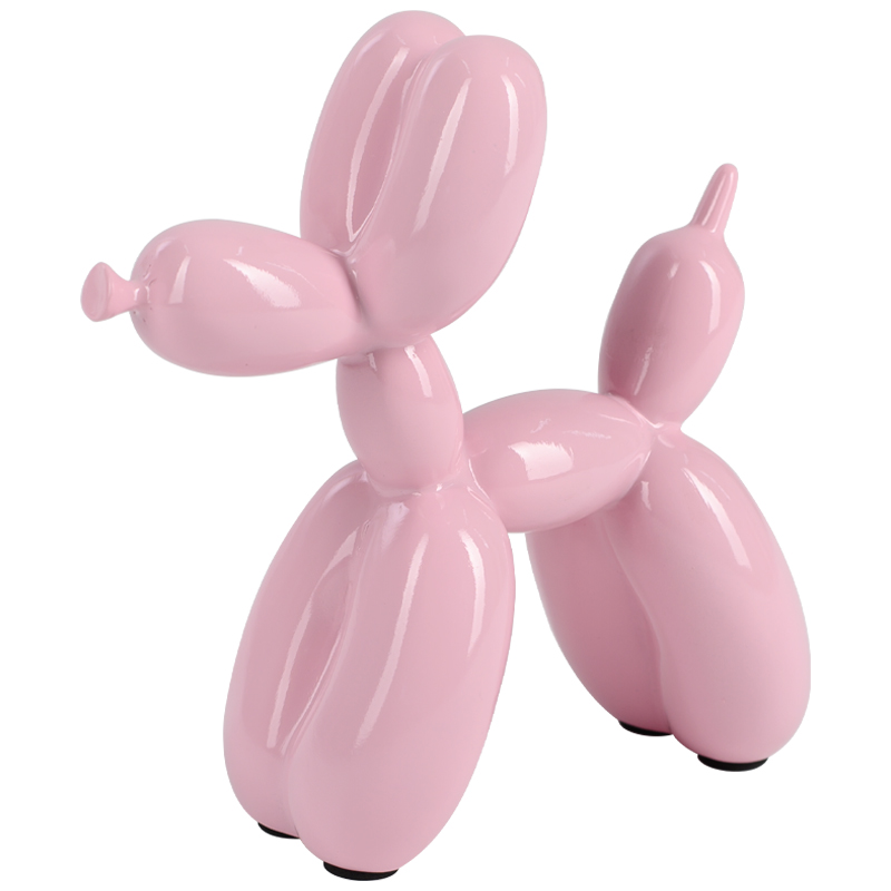 Статуэтка Jeff Koons Balloon Dog Pink Розовый пастельный Статуэтка Jeff Koons Balloon Dog Pink