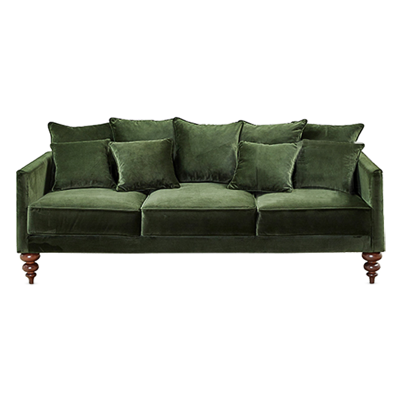 Диван Graceful Details Sofa Green Коричневый Зеленый Диван Graceful Details Sofa Green
