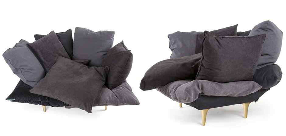 Кресло Seletti Armchair Comfy charcoal grey Кресло Seletti Armchair Comfy charcoal grey - Loft-Concept