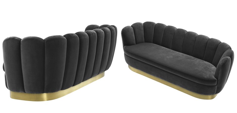 Диван Eichholtz Sofa Mirage dark grey Диван Eichholtz Sofa Mirage dark grey - Loft-Concept