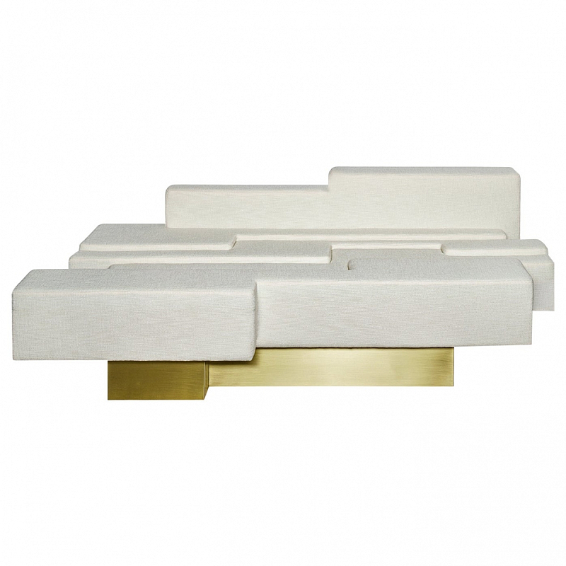 Диван Anaktae THERON SOFA Латунь Молочный Диван Anaktae THERON SOFA