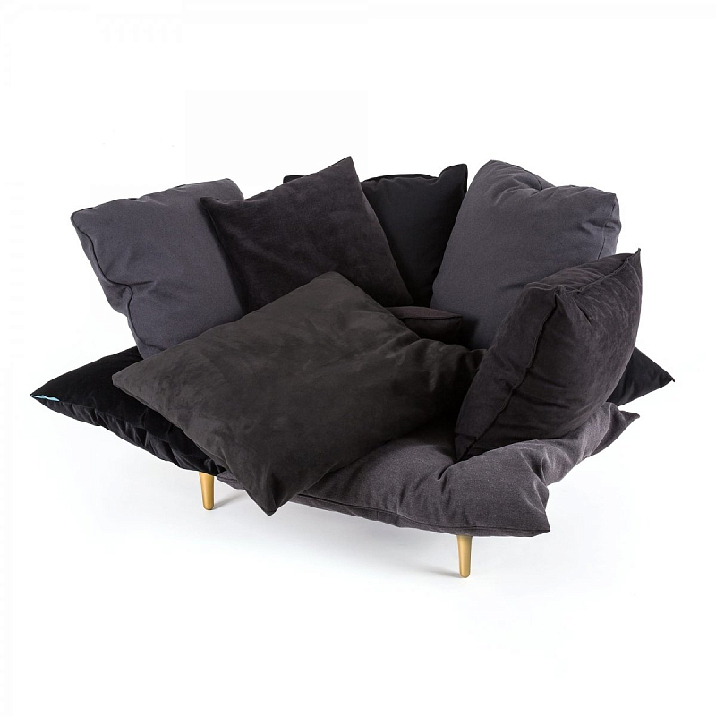 Кресло Seletti Armchair Comfy charcoal grey Серый Кресло Seletti Armchair Comfy charcoal grey