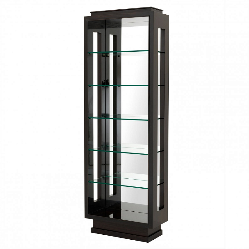 Витрина Eichholtz Cabinet Yardley Коричневый Прозрачное Стекло Витрина Eichholtz Cabinet Yardley