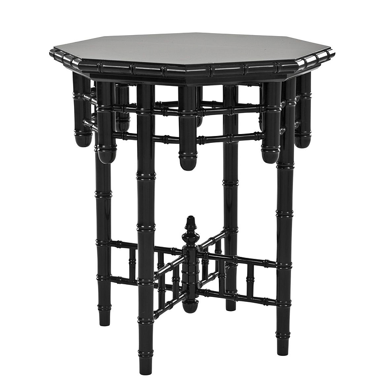 Приставной стол Eichholtz Side Table Octagonal Черный Приставной стол Eichholtz Side Table Octagonal