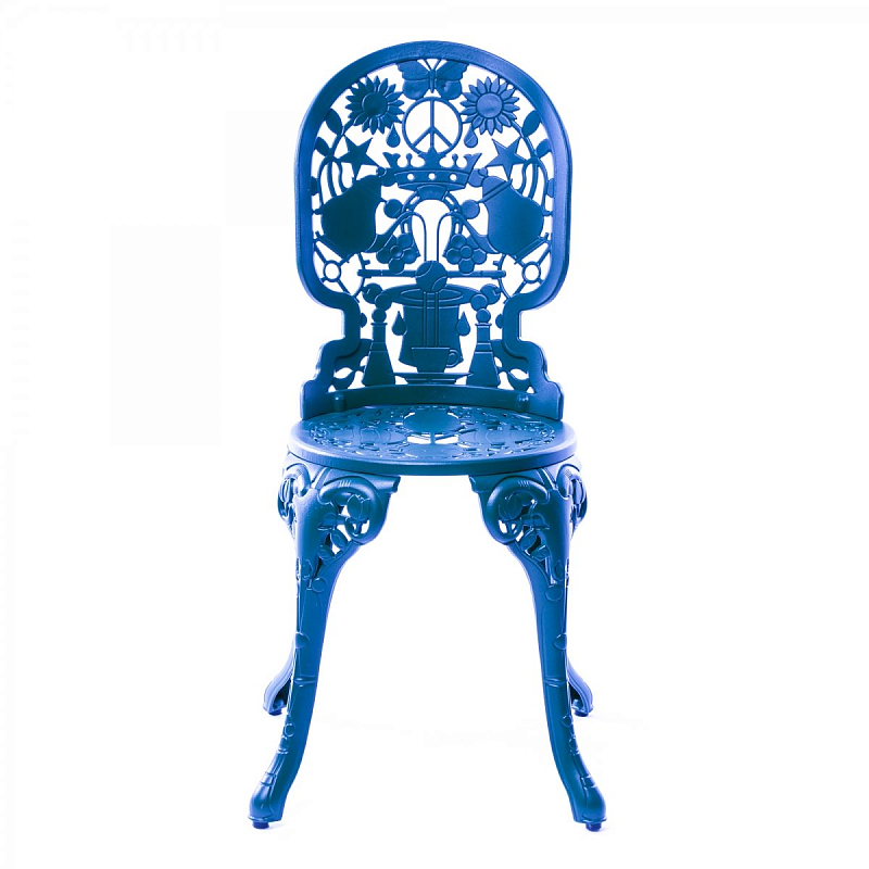 Стул Seletti Industry Collection ALUMINIUM CHAIR – SKY BLUE Синий Стул Seletti Industry Collection ALUMINIUM CHAIR – SKY BLUE