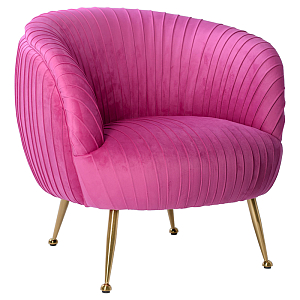Кресло SOUFFLE CHAIR pink velor