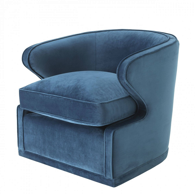 Кресло Eichholtz Chair Dorset Blue Синий Кресло Eichholtz Chair Dorset Blue