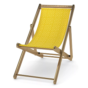 Кресло Philipp Plein Deck Chair Жёлтое
