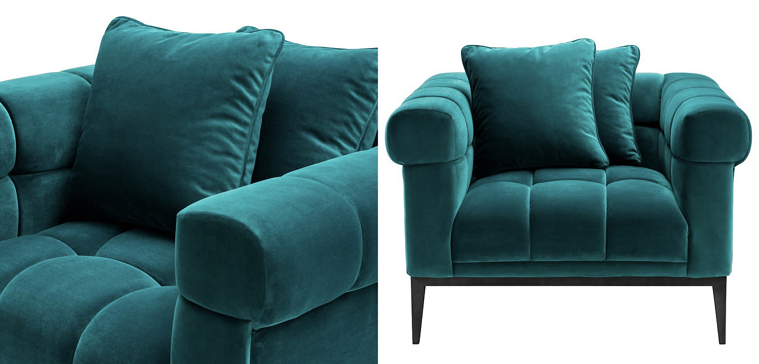 Кресло Eichholtz Chair Aurelio sea green Кресло Eichholtz Chair Aurelio sea green - Loft-Concept