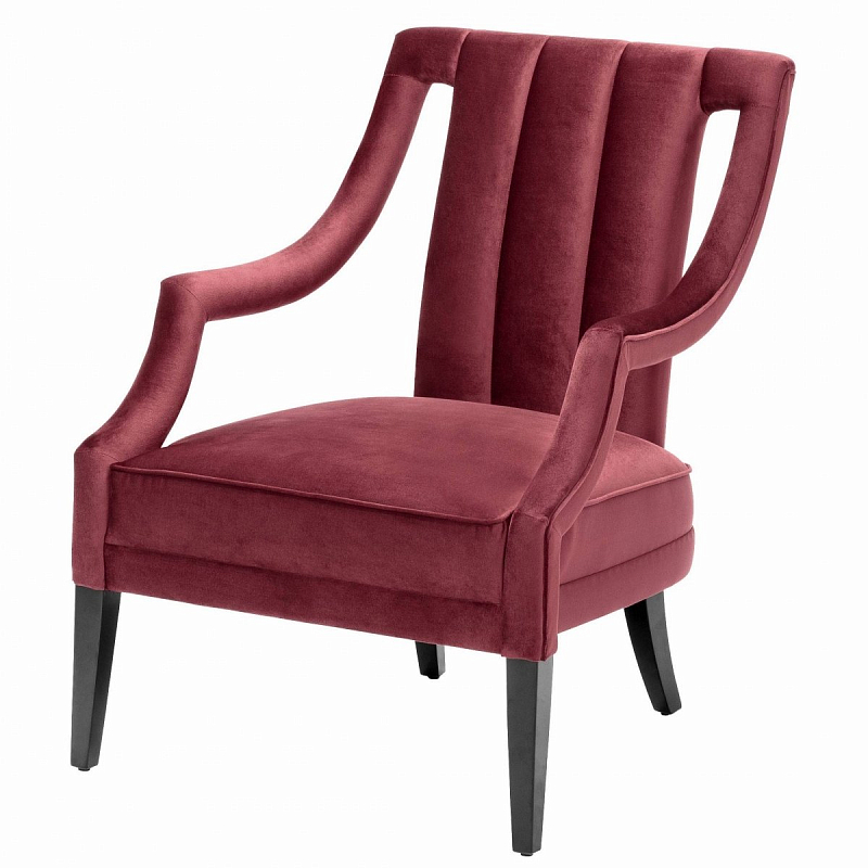 Кресло Eichholtz Chair Ermitage Bordeaux Бургундский красный Кресло Eichholtz Chair Ermitage Bordeaux