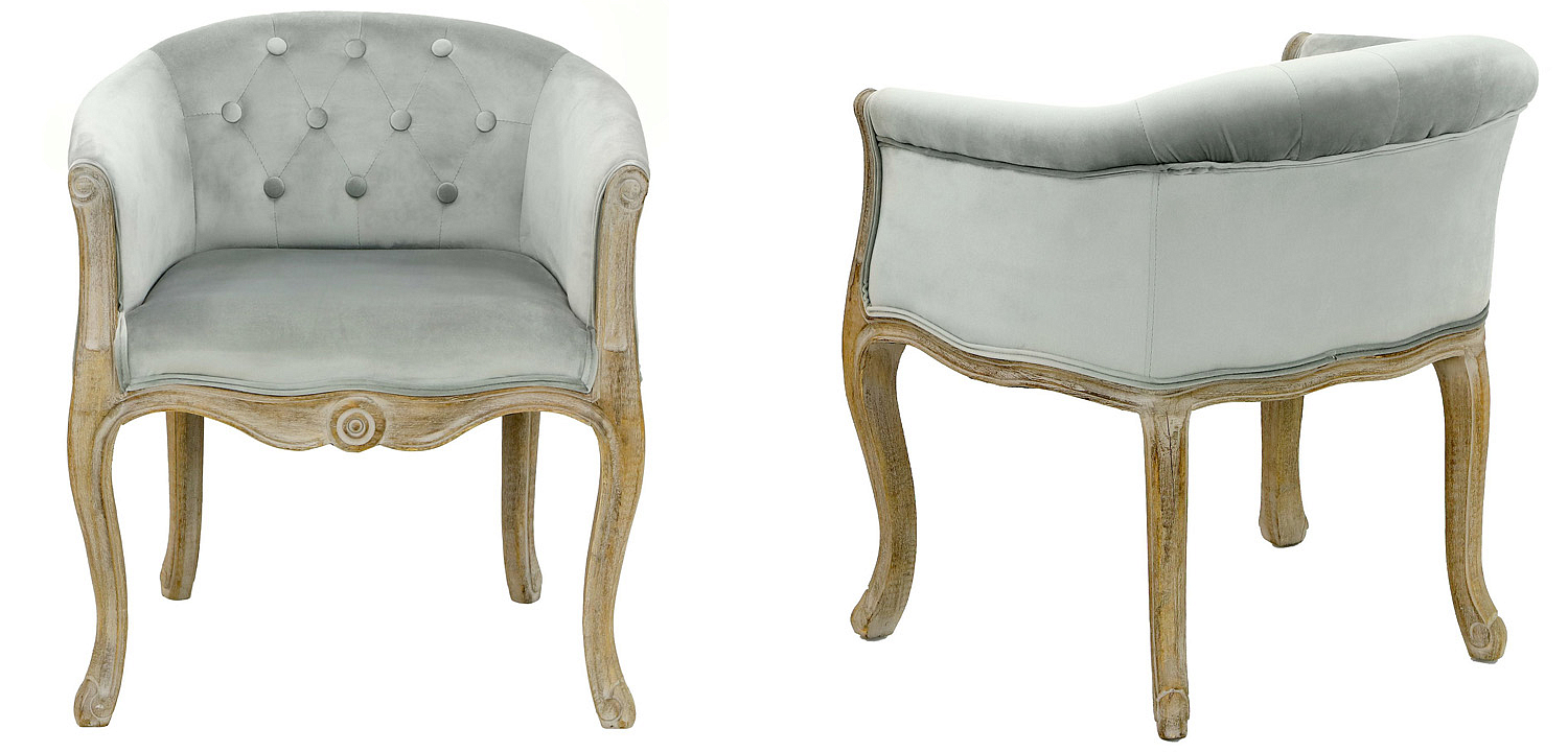 Кресло French Provence Armchair Roderic light blue Кресло French Provence Armchair Roderic light blue - Loft-Concept