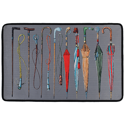 Ковер Umbrellas And Canes Fornasetti Rug gray Ковер Umbrellas And Canes Fornasetti Rug gray