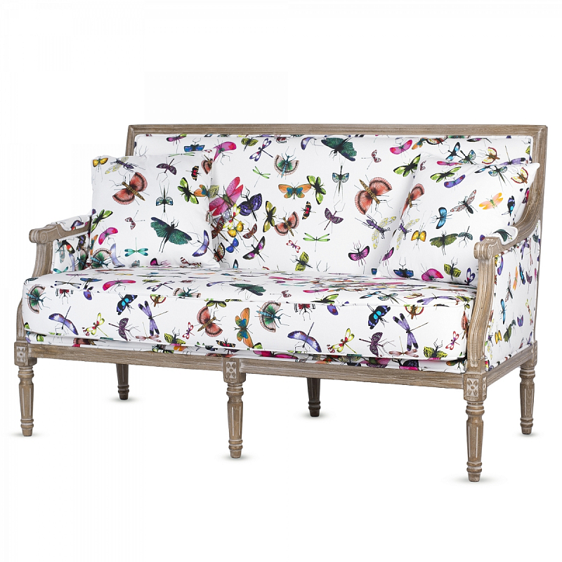Диван Mariposa Sofa Белый Мульти Коричневый Диван Mariposa Sofa