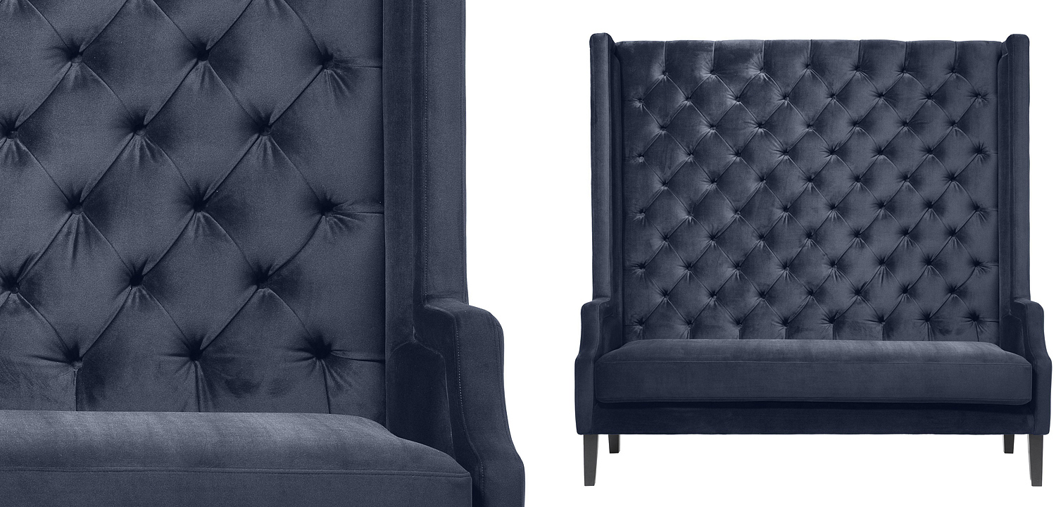 Диван Eichholtz Sofa Spectator midnight blue Диван Eichholtz Sofa Spectator midnight blue - Loft-Concept