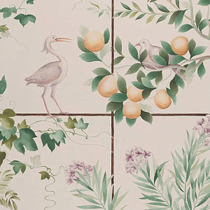 Обои ручная роспись Medici Standard colourway on white Williamsburg