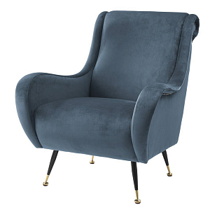 Eichholtz Chair Giardino gray blue Кресло 