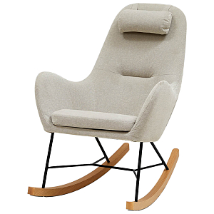 Бежевое Кресло-качалка с подушкой Rhyley Rocking Chair