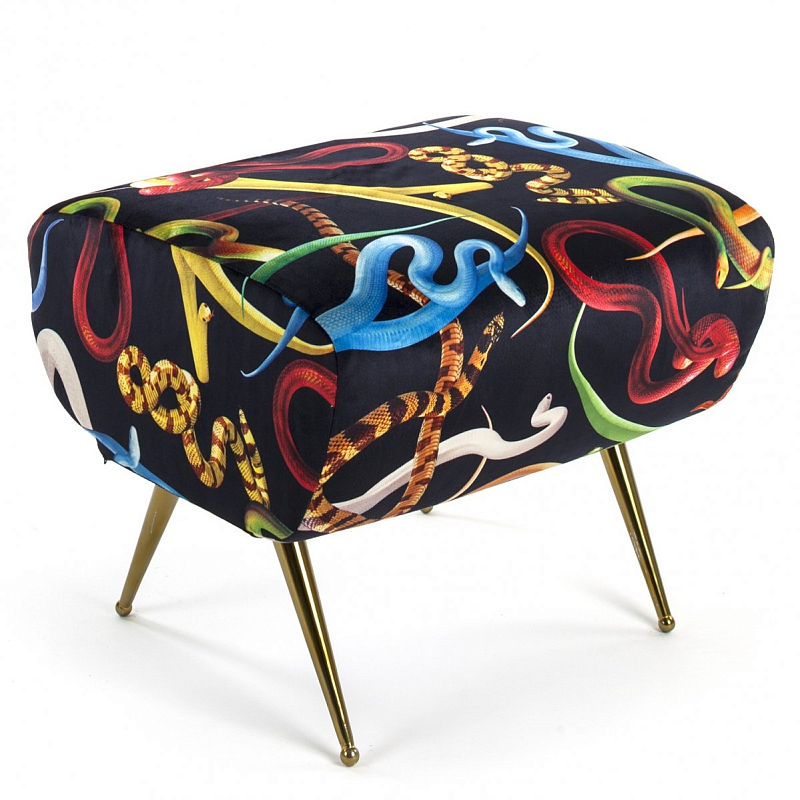 Оттоманка Seletti Pouf Snakes Мульти Латунь Оттоманка Seletti Pouf Snakes