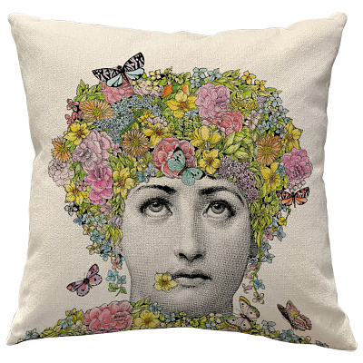 Декоративная подушка Fornasetti Fior di Lina Декоративная подушка Fornasetti Fior di Lina