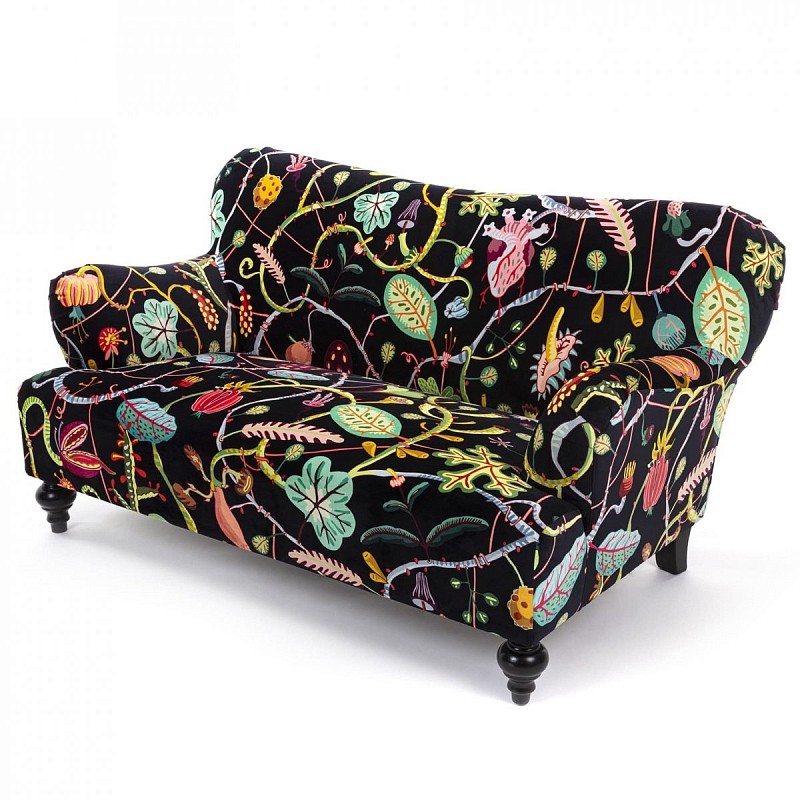 Диван Seletti Botanical Diva Sofa Black Черный Мульти Диван Seletti Botanical Diva Sofa Black